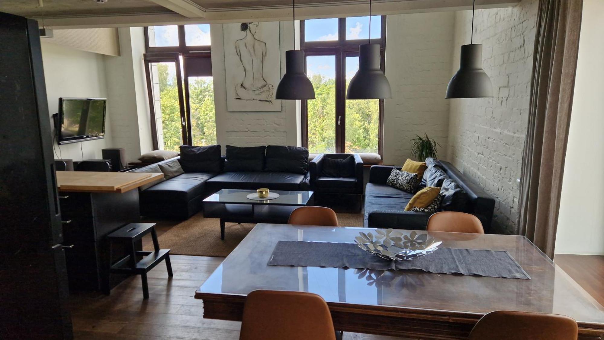 Appartamento Loft 65 Panoramic View Vilnius Esterno foto